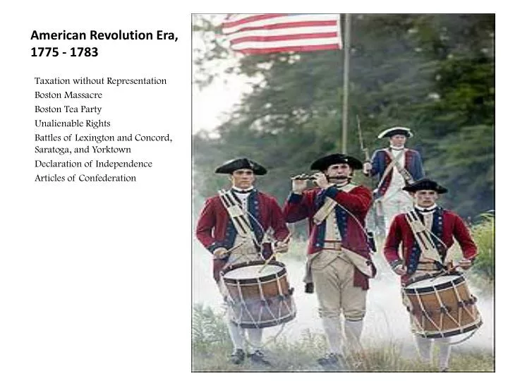 american revolution era 1775 1783