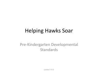 Helping Hawks Soar