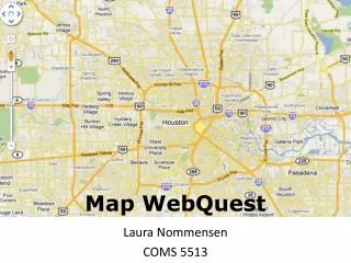 Map WebQuest
