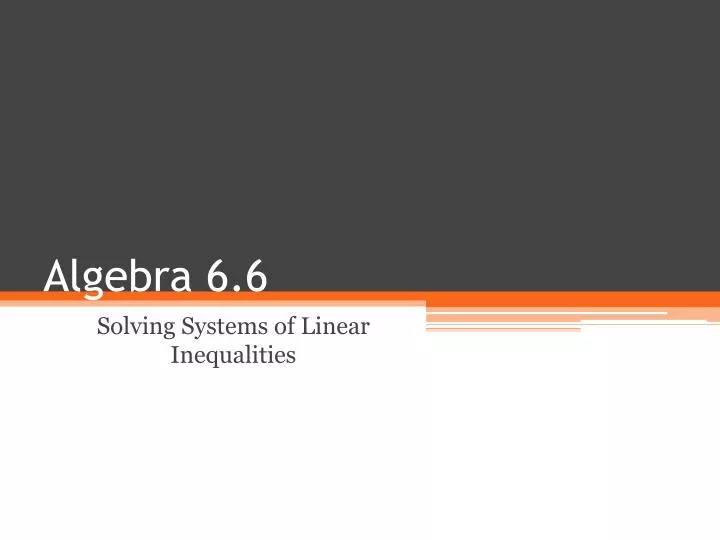algebra 6 6