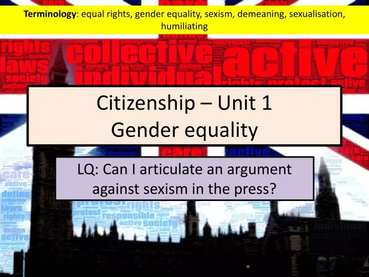 citizenship unit 1 gender e quality