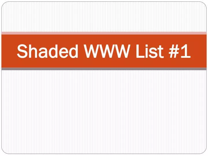 shaded www list 1