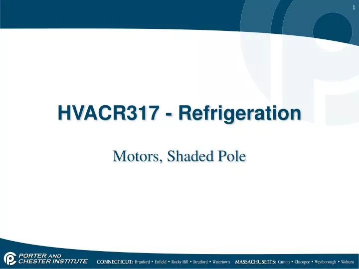 hvacr317 refrigeration