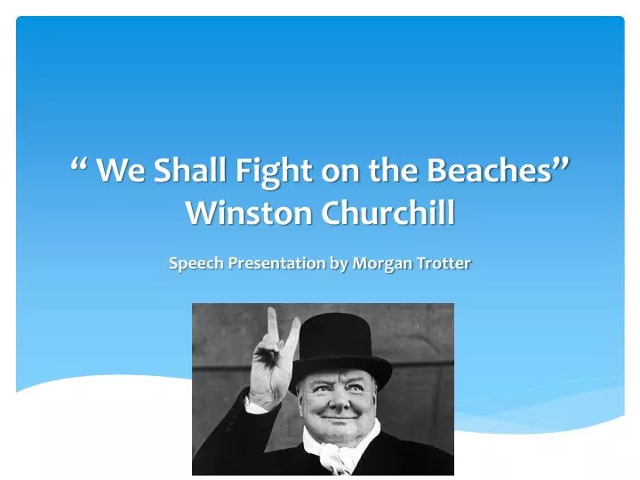 we shall fight on the beaches winston churchill