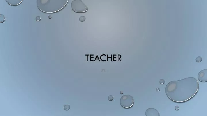 teacher