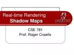 Real-time Rendering Shadow Maps - slide 1