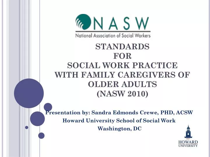 standards for social work practice with family caregivers of older adults nasw 2010
