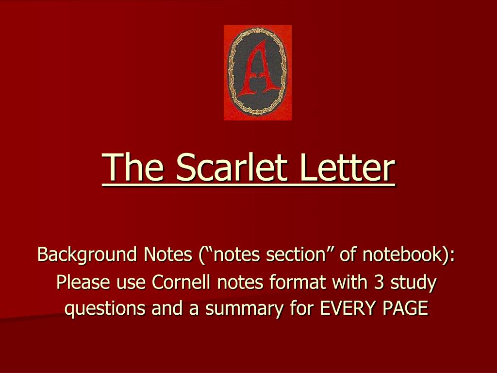 PPT - The Scarlet Letter PowerPoint Presentation, free download - ID ...