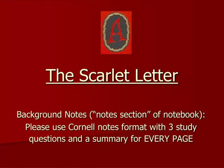 the scarlet letter