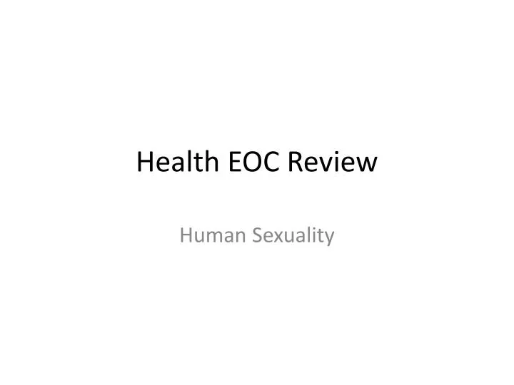 health eoc review