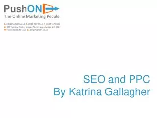 SEO and PPC By Katrina Gallagher