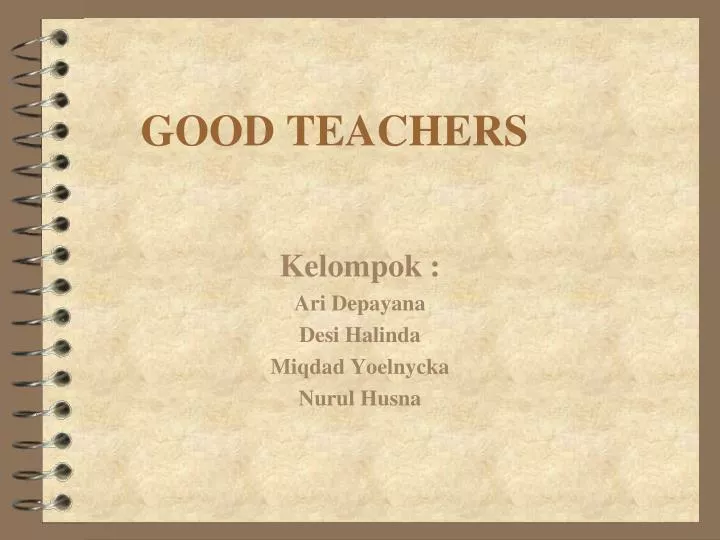 good teachers