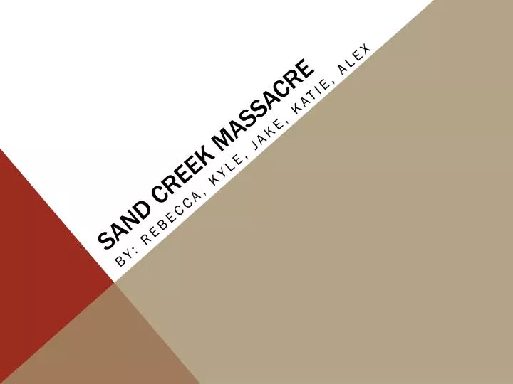 sand creek massacre