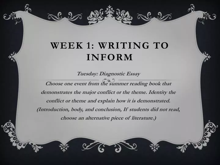 week 1 writing to inform