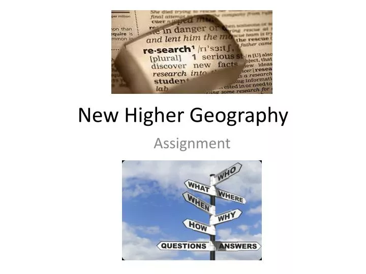 new higher geography