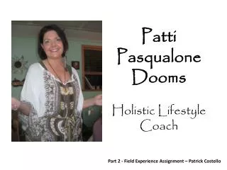 Patti Pasqualone Dooms Holistic Lifestyle Coach