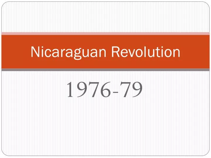 nicaraguan revolution