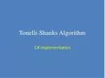 Tonelli - Shanks Algorithm - slide 1