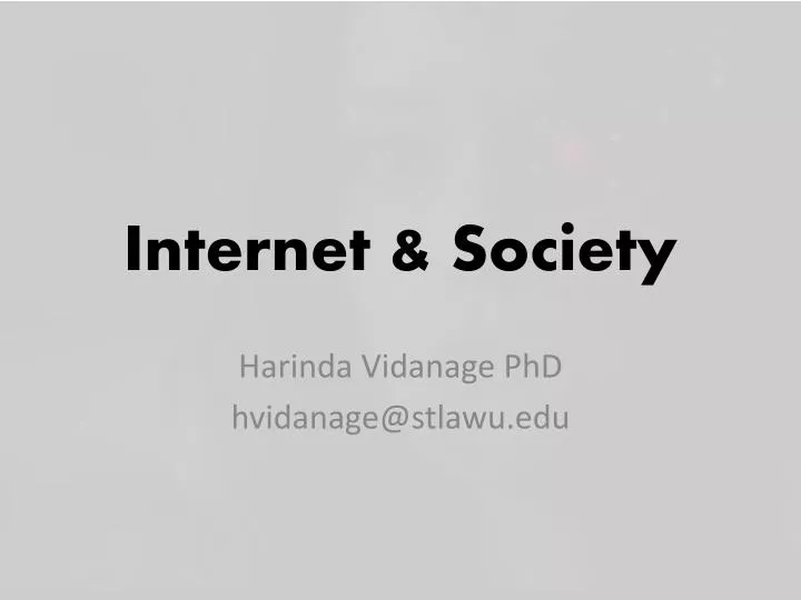 internet society