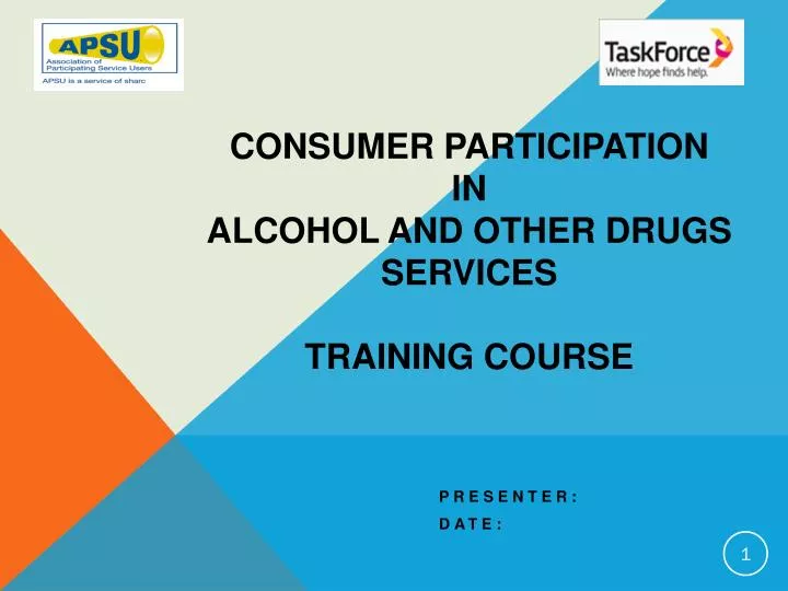 consumer participation in alcohol and other drugs services training course