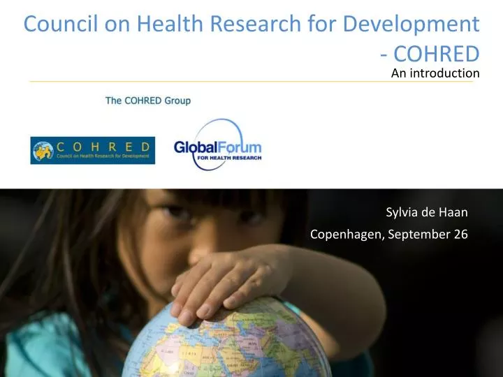council on health research for development cohred