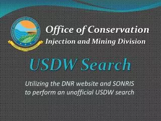 USDW Search