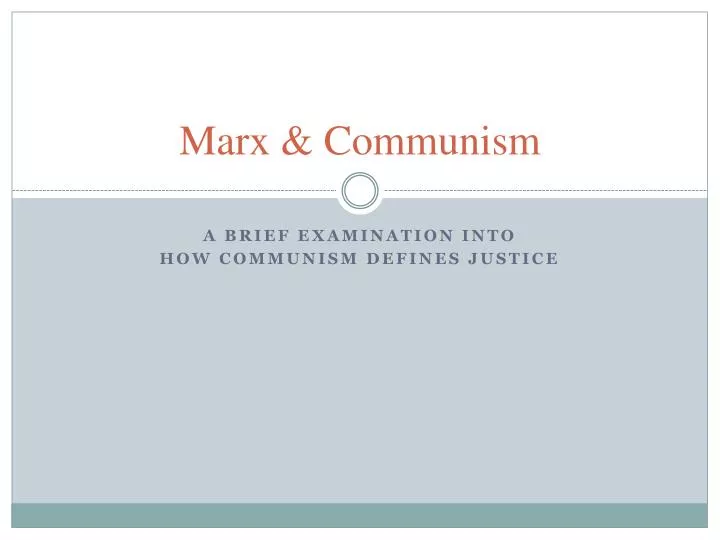 marx communism