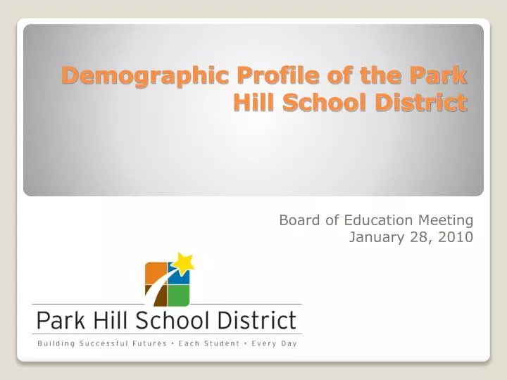demographic profile of the park hill school district