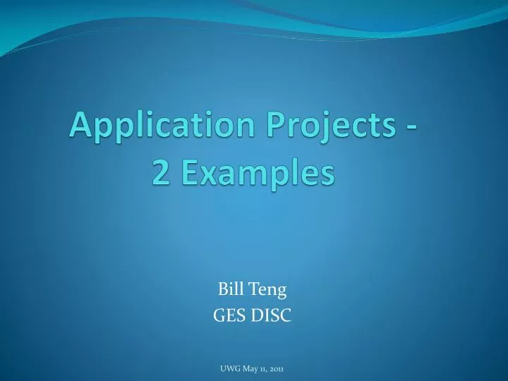 application projects 2 examples