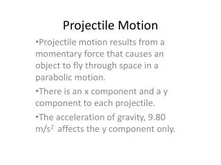 Projectile Motion