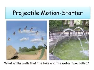 projectile motion starter