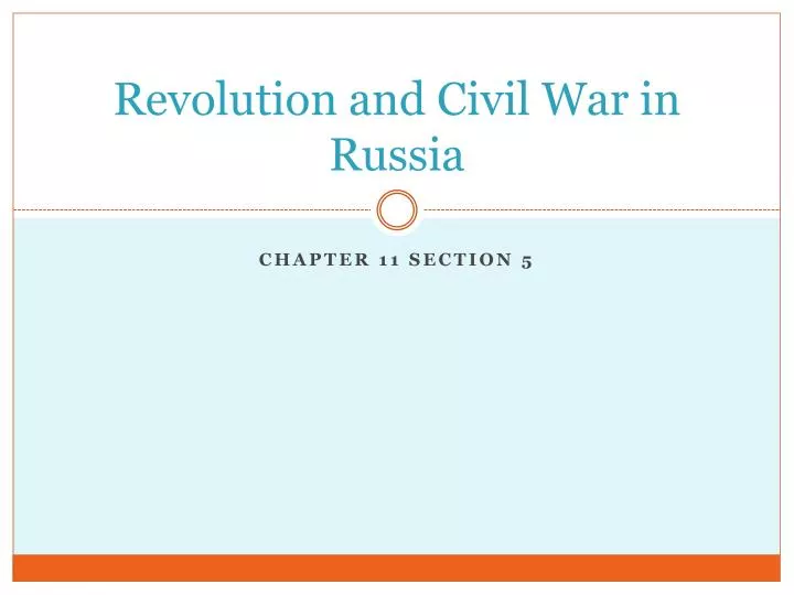 revolution and civil war in russia