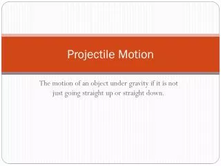 projectile motion