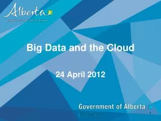 Big Data and the Cloud