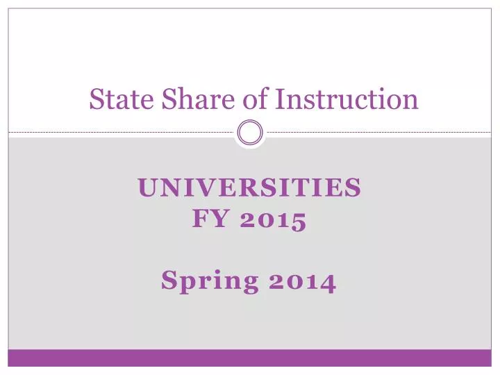 state share of instruction