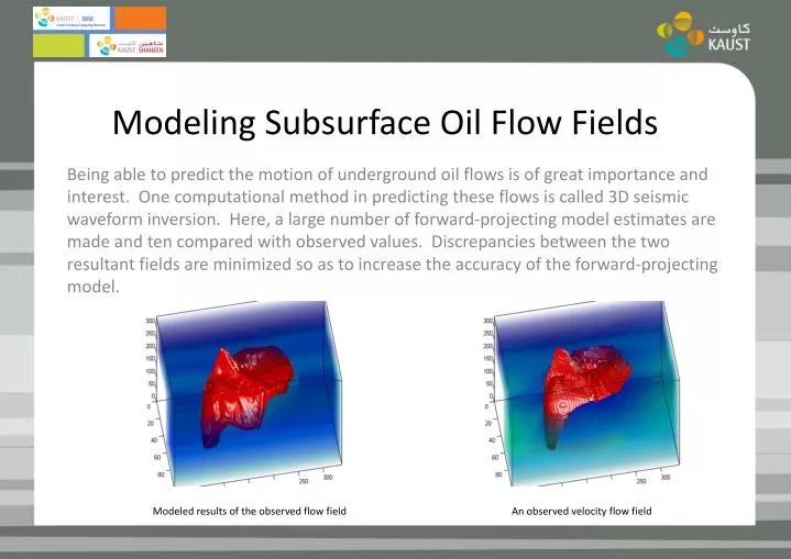 modeling subsurface oil flow fields