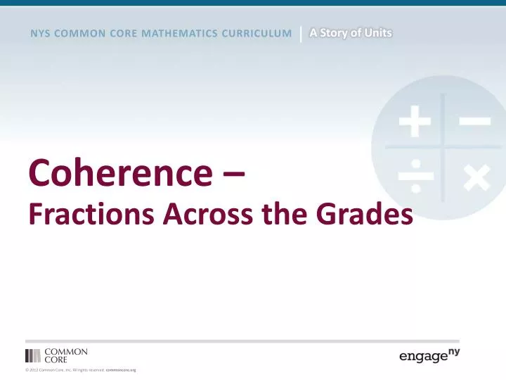 coherence fractions across the grades