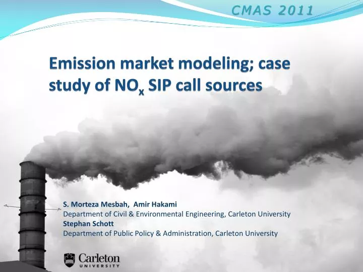 emission market modeling case study of no x sip call sources