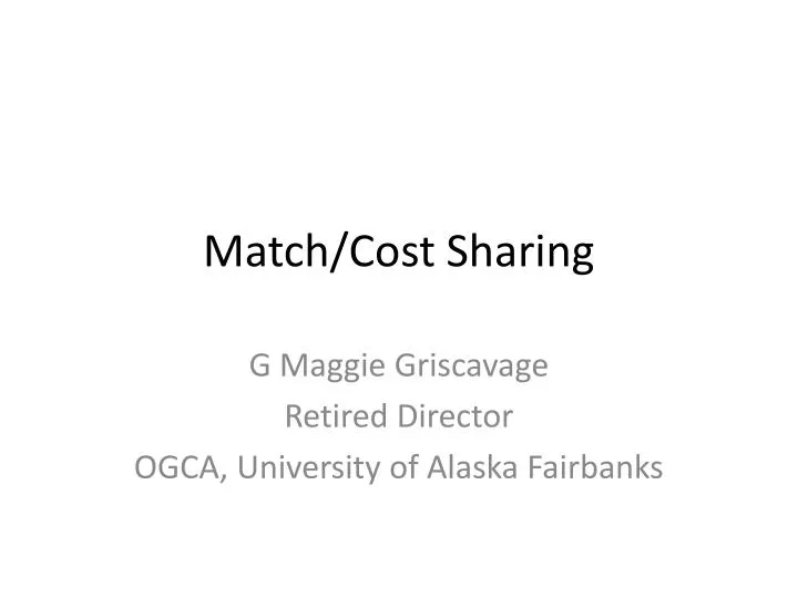 match cost sharing
