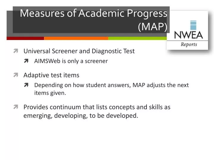 measures of academic progress map