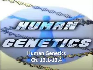 Human Genetics Ch. 13.1-13.4