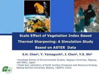 Scale Effect of Vegetation Index Based Thermal Sharpening: A Simulation Study Based on ASTER Data