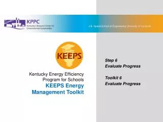 Kentucky Energy Efficiency Program for Schools KEEPS Energy Management Toolkit