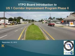 VTPO Board Introduction to US 1 Corridor Improvement Program Phase II