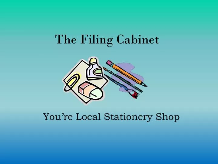 the filing cabinet