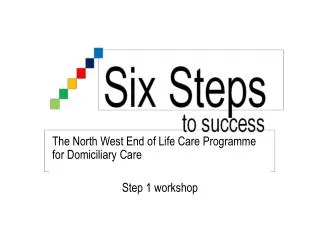 The North West End of Life Care Programme for Domiciliary Care Step 1 workshop