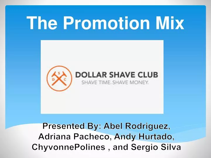 the promotion mix