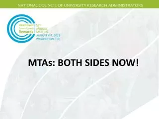 MTAs: BOTH SIDES NOW!