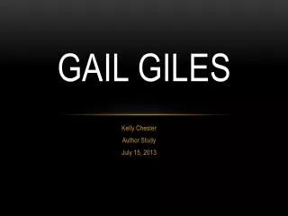 Gail Giles