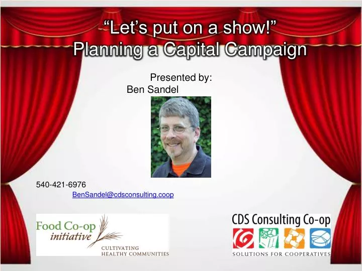 let s put on a show planning a capital campaign